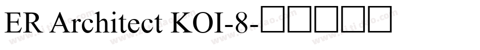 ER Architect KOI-8字体转换